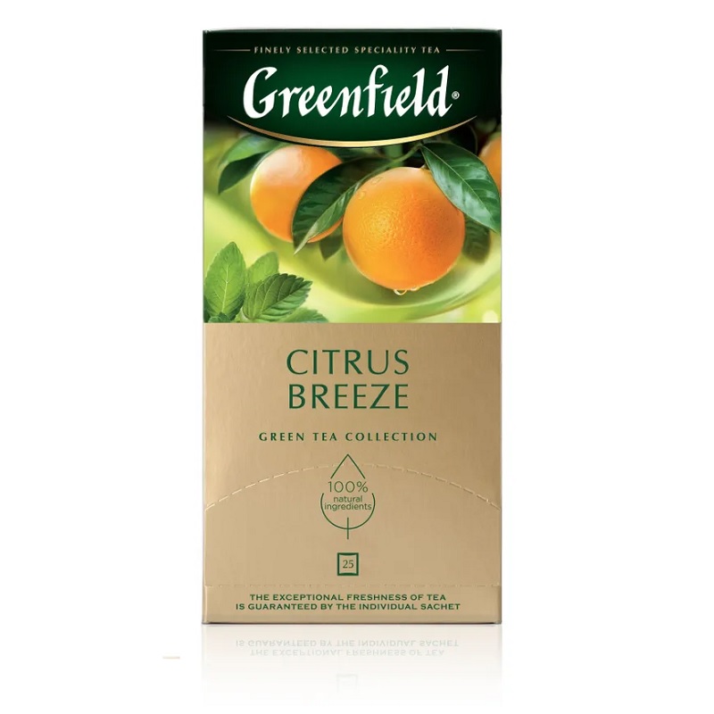 Чай  25 пак. Гринфилд Citrus Breeze 1,5г, зеленый /10
