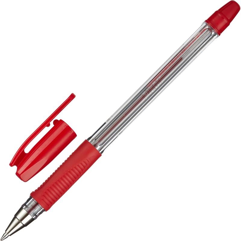 Ручка шар. красн. 0,7мм PILOT BPS-GP-F, лин. 0,22мм, грип/12