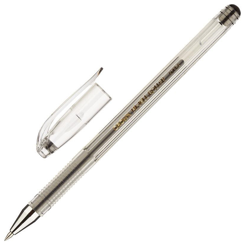 Ручка гелевая "Crown",  0,5 мм, черная — Абсолют