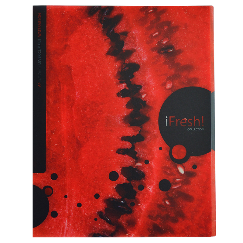 Папка на бок.зажим "Хатбер"IFRESH-Арбуз",14мм/30 Папка на бок.зажим "Хатбер"IFRESH-Арбуз",14мм/30
