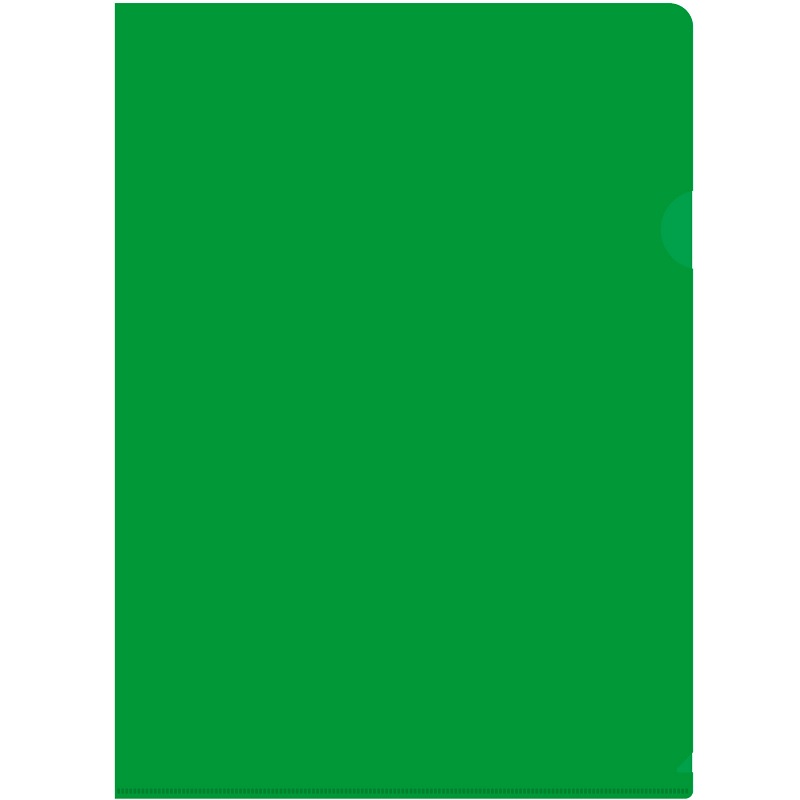 Папка-уголок   (без над) /Е310N/ 180мкр., зел. непрозр./20/440