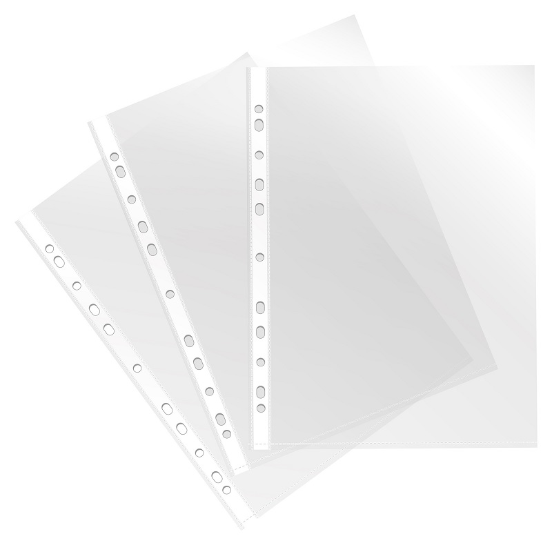 Файл-вкладыш с перф. А4+  0,025мм (100л)  NONAME/ECO, глянц.