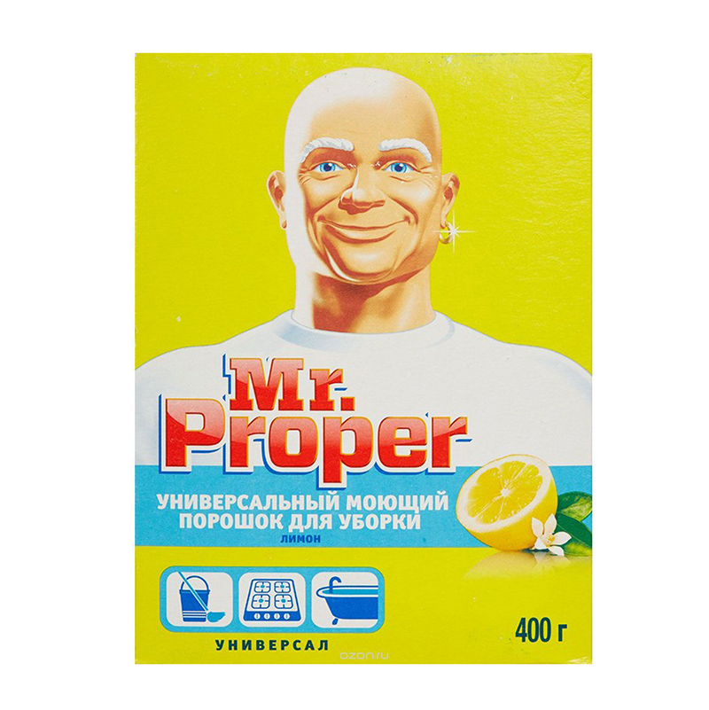 Порошок чистящий "Mr. Proper" Лимон 400г. — Абсолют