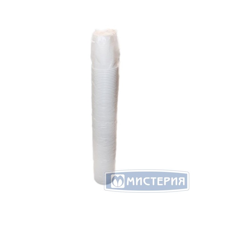 М/Стакан белый "Классик" (0,2), пластик. (100шт.)
