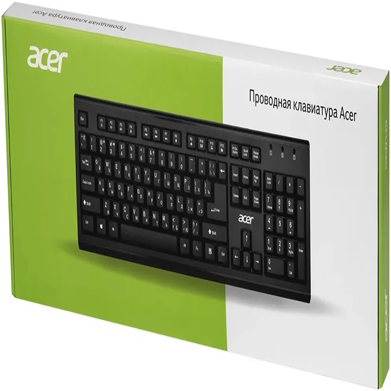 Клавиатура Acer OKW-120, USB, черный