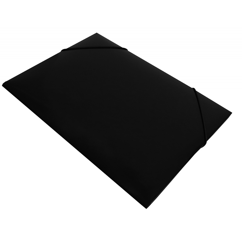 Папка на резинке Бюрократ "DeLuxe" A4, цвет - черный — Абсолют