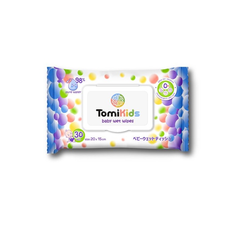 Салфетки влажные  TomiKids 30шт./6