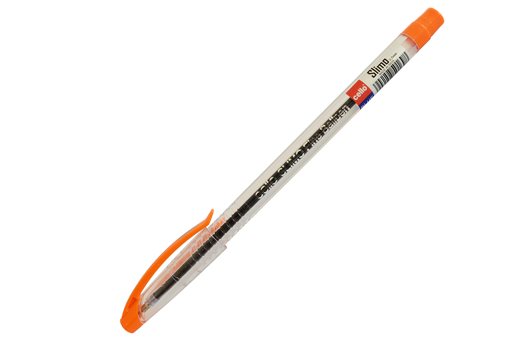 Ручка шариковая Cello "Slimo Fine Ballpen", 0,7мм., синяя, корпус - ассорти — Абсолют