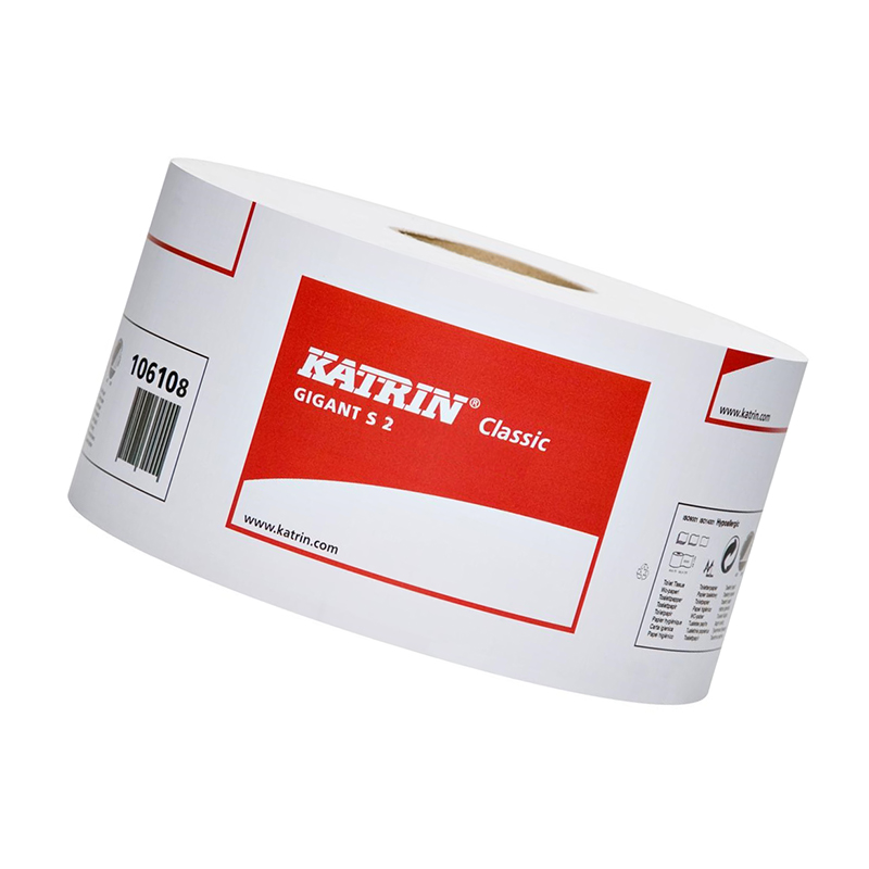 Бумага туалетная Katrin Classic Gigant S2, 2сл., бел.200м/12 Бумага туалетная Katrin Classic Gigant S2, 2сл., бел.200м/12