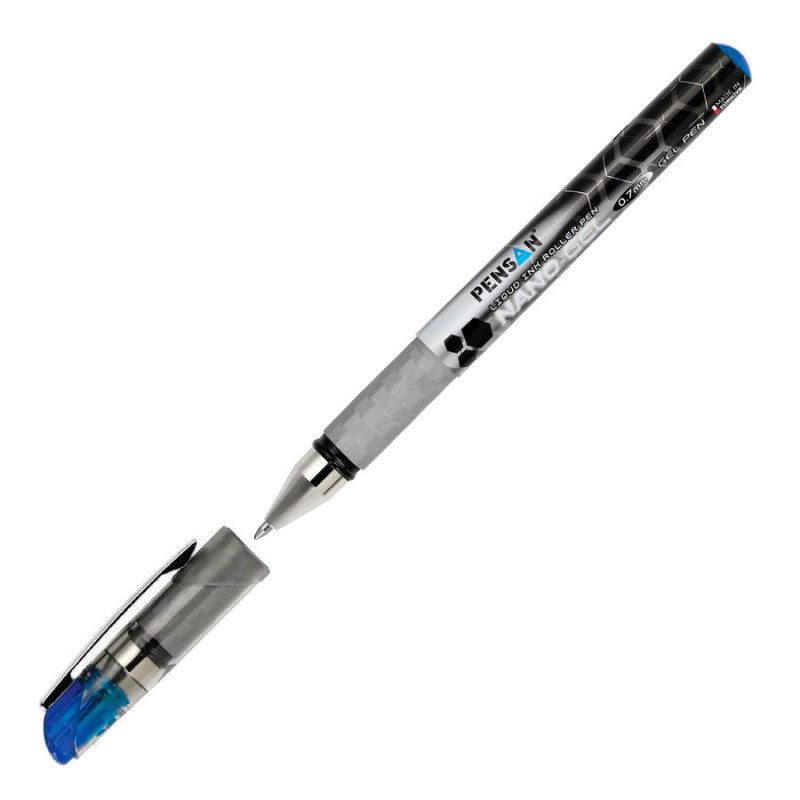 Ручка гелевая "Pensan Nano Gel", 1 мм., синяя — Абсолют