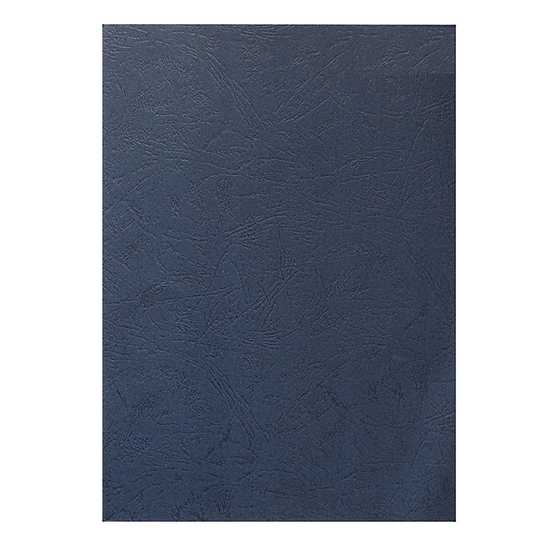 Обложкка для переплёта А4 картон, 230г/м2, "кожа" тёмно-синяя — Абсолют