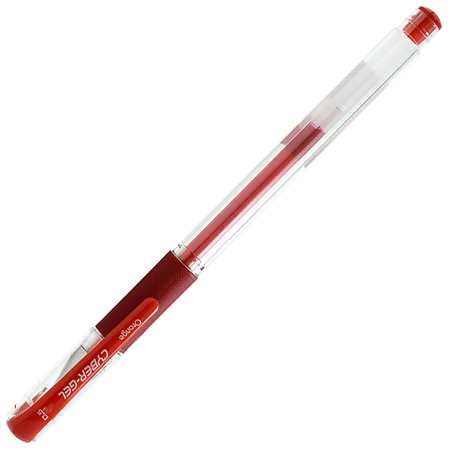 Ручка гелевая "Orange CYBER-GEL" 0.5 мм, красная — Абсолют