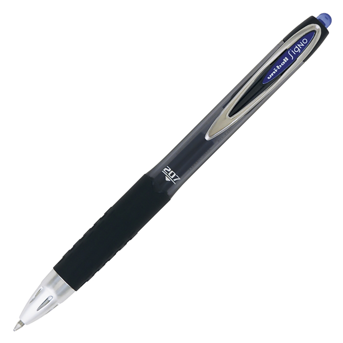 Ручка гелевая автоматическая "Uni-Ball Signo" 0.7 мм, синяя — Абсолют