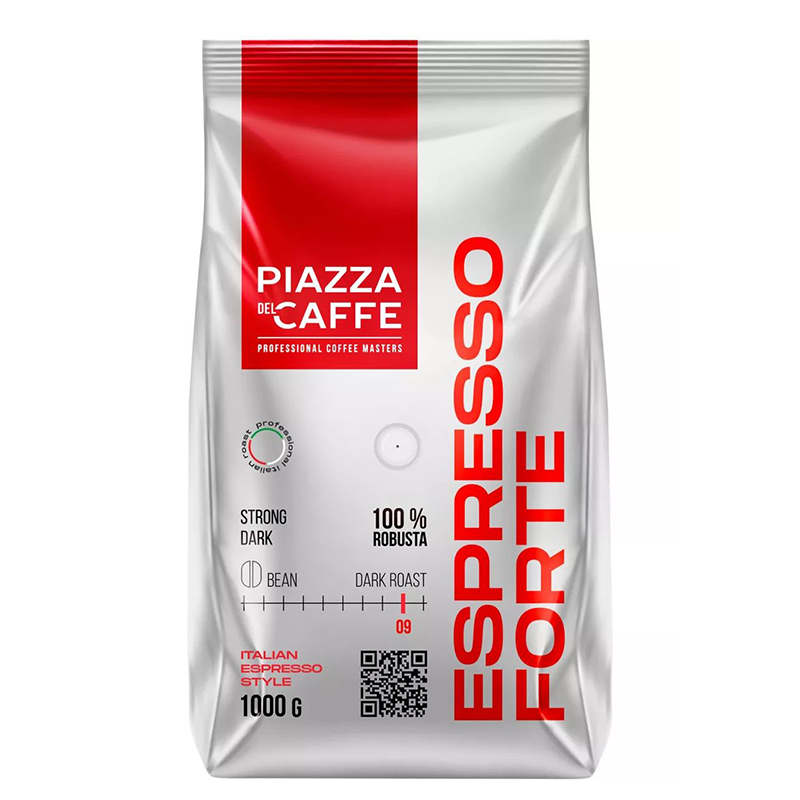 Кофе зерно натур 1000гр, Peazza Del Caffe Espresso Forte, натур./6 Кофе зерно натур 1000гр, Peazza Del Caffe Espresso Forte, натур./6