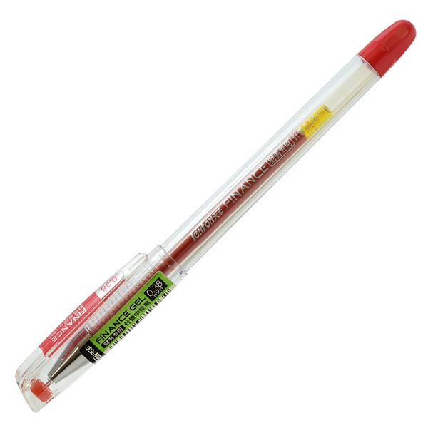 Ручка гелевая Tenfon "Finance TF- 1703",  0,38 мм, красная — Абсолют