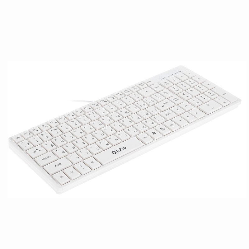 Клавиатура INTRO KM490 USB white, проводная — Абсолют