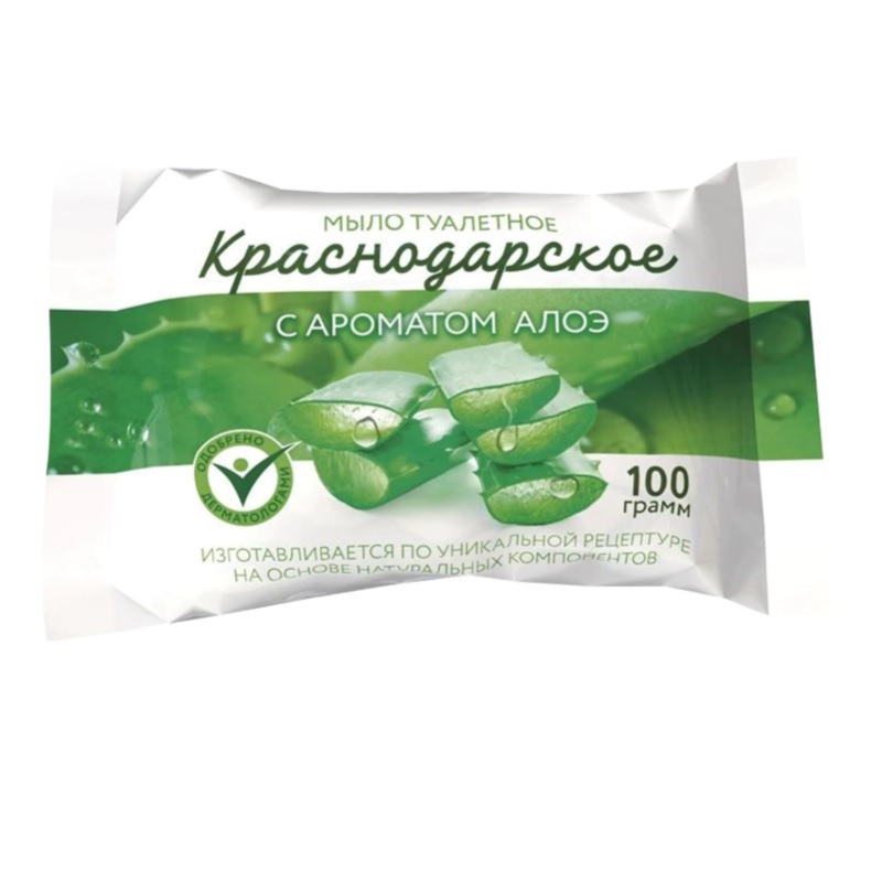 Мыло туалетное 100гр. Краснодарское "Алоэ"