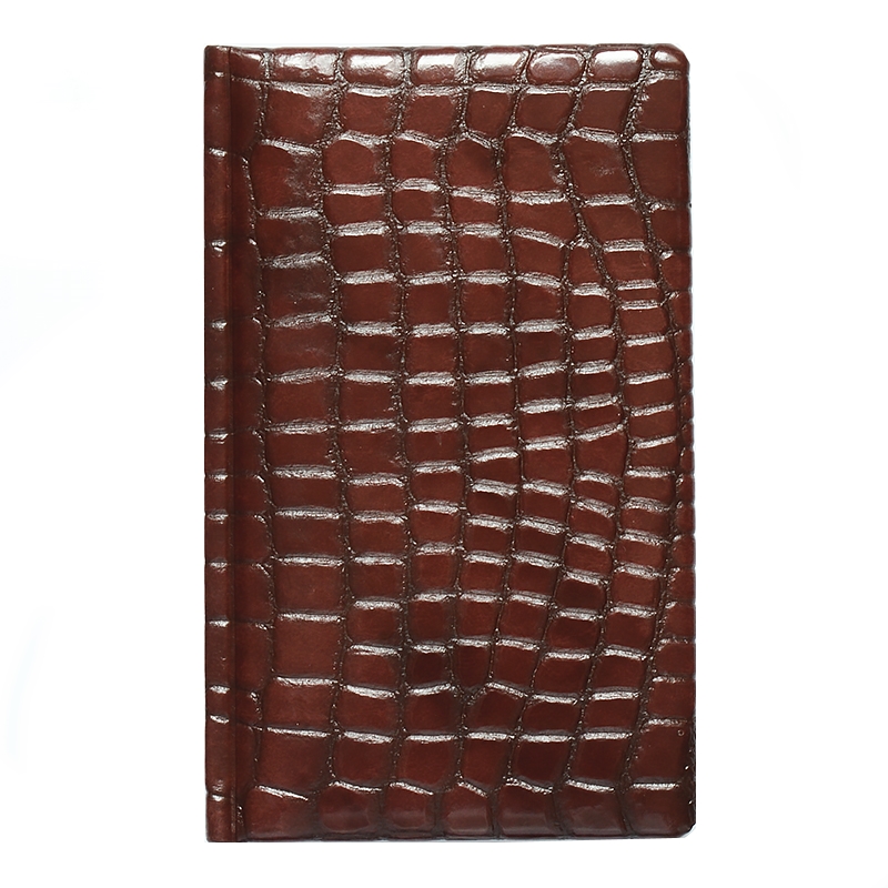 Книга алфавит.  85х130   56л.  Кроко, вырубка, бордо