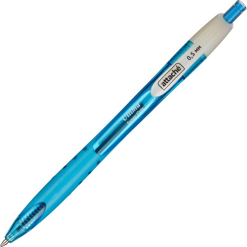 Ручка шариковая "Attache Ultima Supergrip" 0.5мм., автомат, синяя  — Абсолют