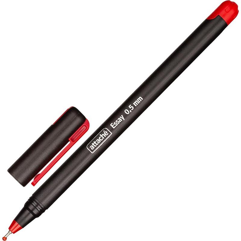 Ручка шариковая Attache "Essay", 0.5мм., красная — Абсолют