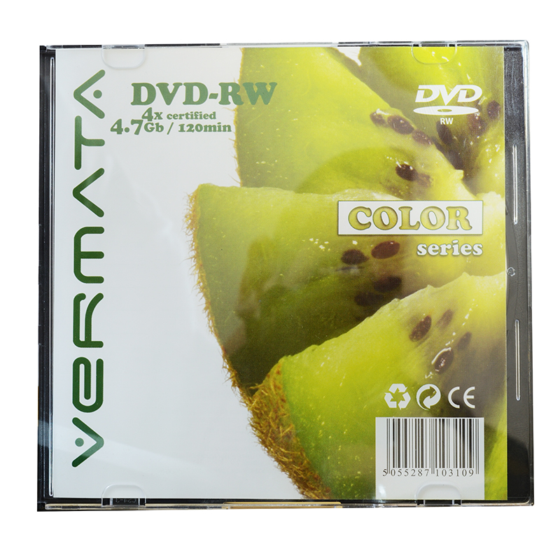 Диск  DVD-RW 4.7Gb  4x Vermata slim/5/100