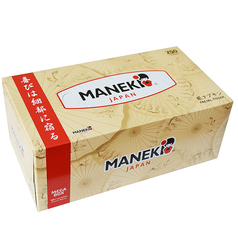 Салфетки для офиса Maneki Dream 2сл. серия Kabi (250шт)/3/54 Салфетки для офиса Maneki Dream 2сл. серия Kabi (250шт)/3/54