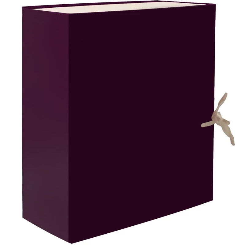 Короб архивный   с завяз. 150мм бумвинил LAMARK, разб., бордо