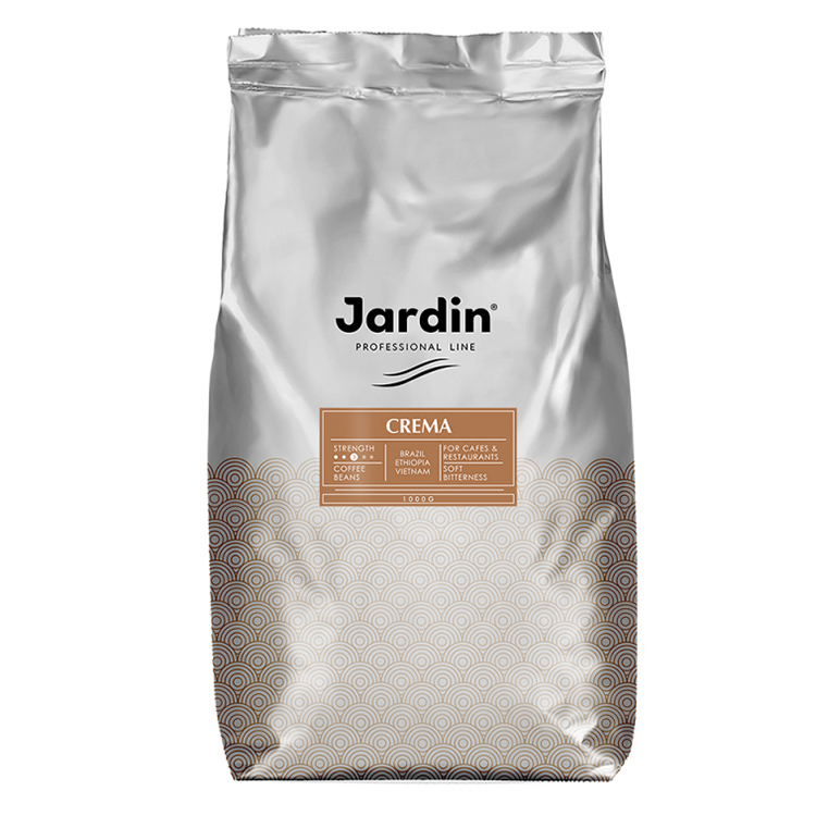 Кофе зерно натур 1000гр, Жардин в/м Crema Professional/6