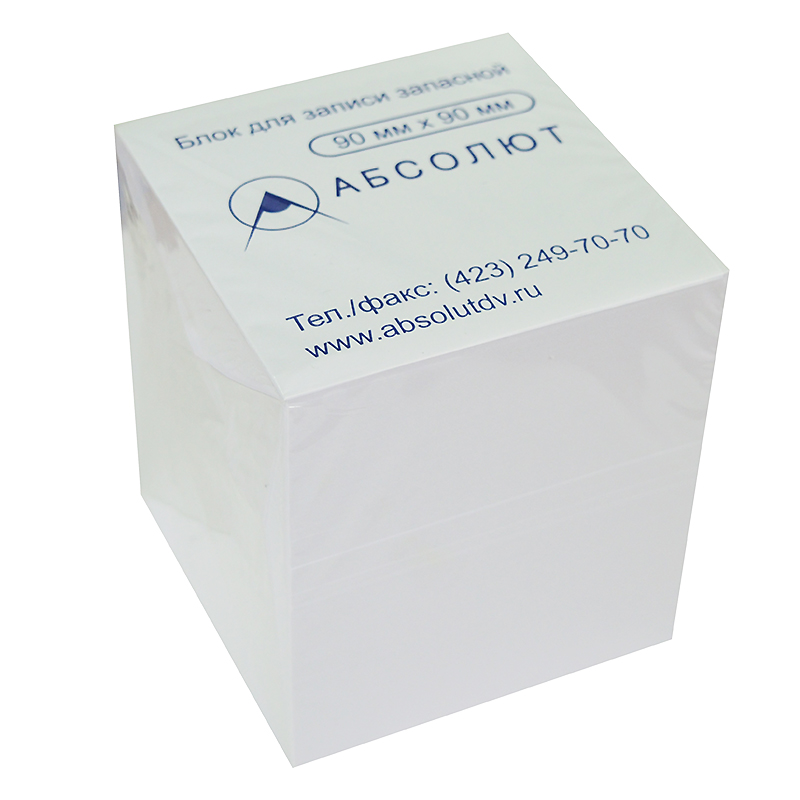 Блок д/з запас. бел. 90*90*100 в термоуп. 1000л. 80г/м2/12