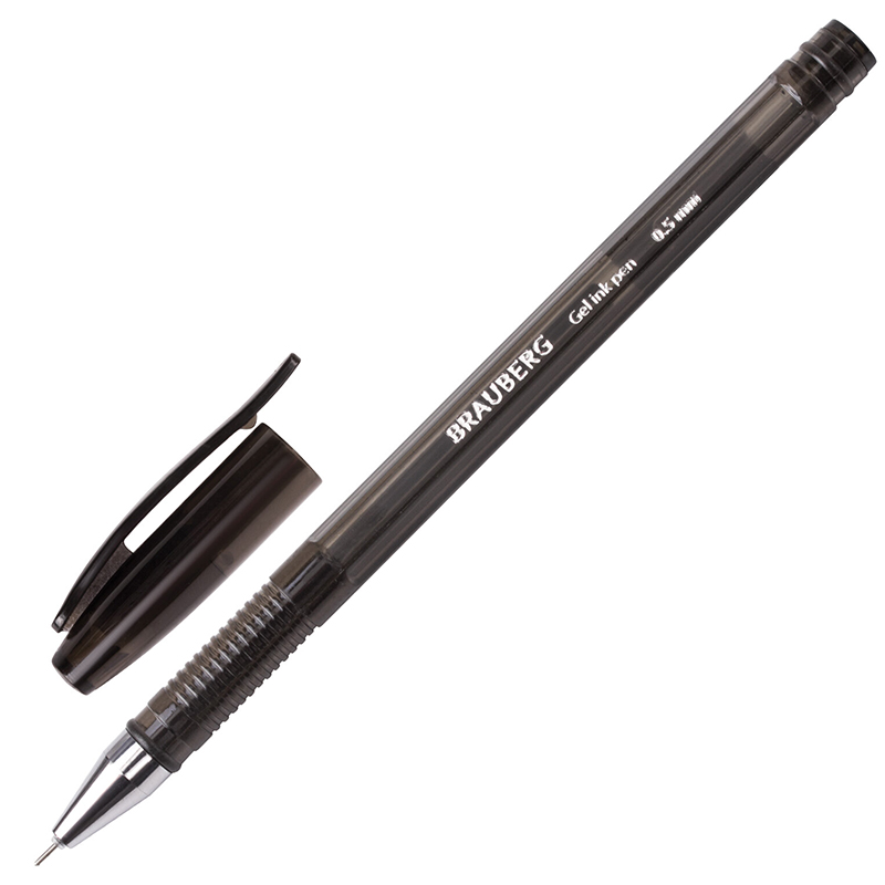 Ручка гелевая "BRAUBERG Income" 0.5мм., черная — Абсолют