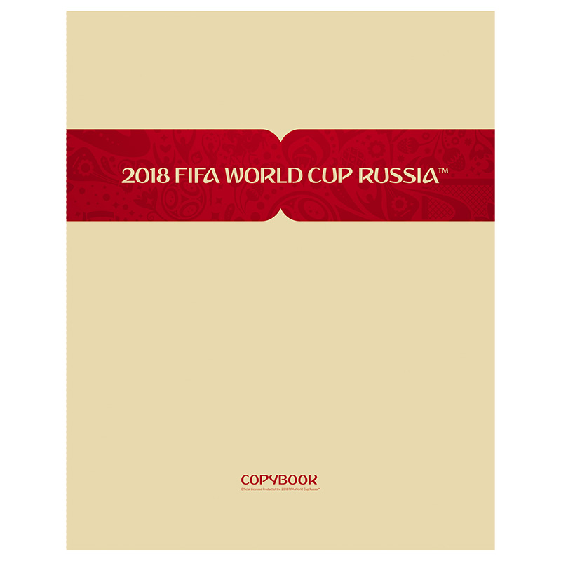 *Тетрадь  А5  80л. кл. скоба "ЧМ по футболу 2018", матовая