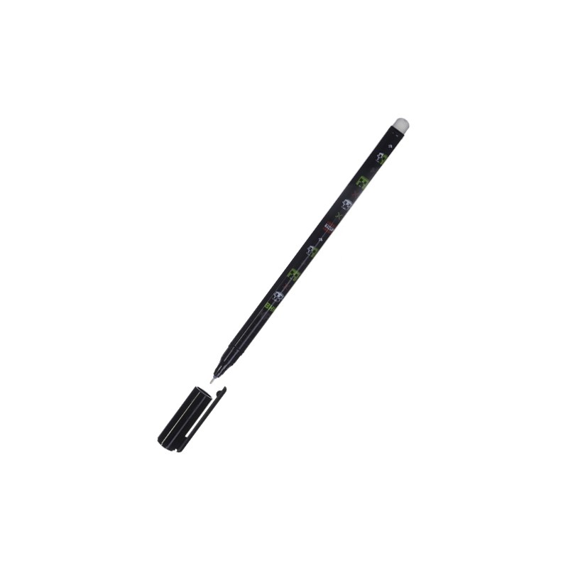 Ручка гел. син. стираемая. игольчат. 0,6мм "Пиксель Бум", ассорти