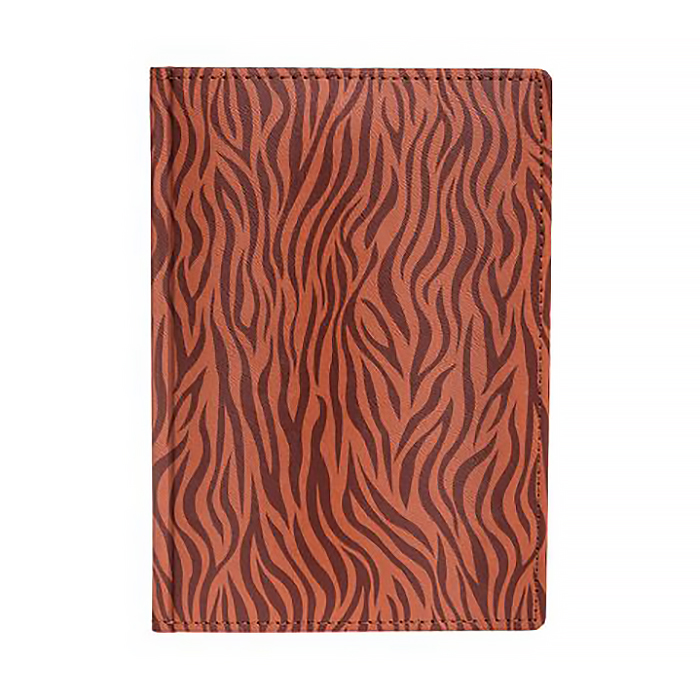 Ежедневник А5 недат. Zebra, 176л., цв./срез, коричн. Ежедневник А5 недат. Zebra, 176л., цв./срез, коричн.