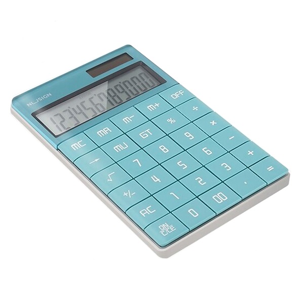 Калькулятор "Deli Nusign", 12 разрядный, голубой — Абсолют