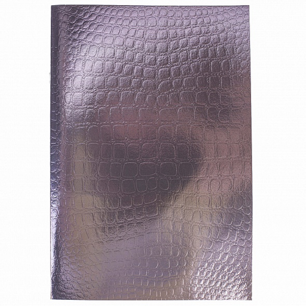 Тетрадь  А4  96л. кл. скоба "Хатбер" Бумвинил, Metallic Croco Коричневый