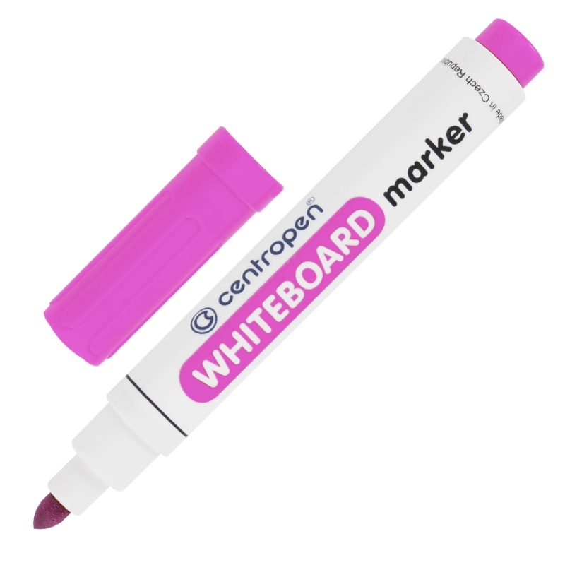 Маркер д/доски Centropen "Dry-Wipe", кругл. пиш. наконеч, 2,5мм, розовый/10