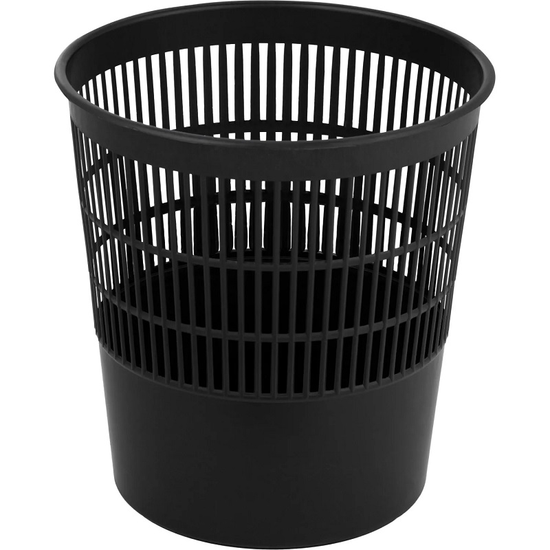 Корзина д/бумаг 10л. сет., черн./