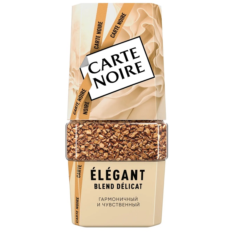 Кофе стекло 95гр Карт Нуар Элеганс, раствор./6