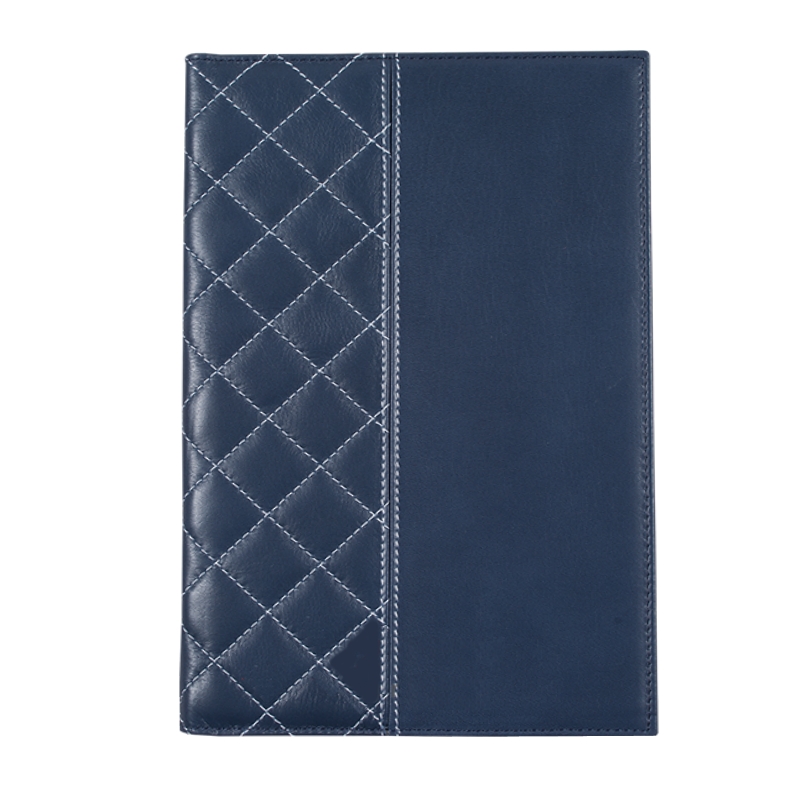 Ежедневник недат.150х240мм, нат.кож.,ELEGANTE,т/б,син,с/ср