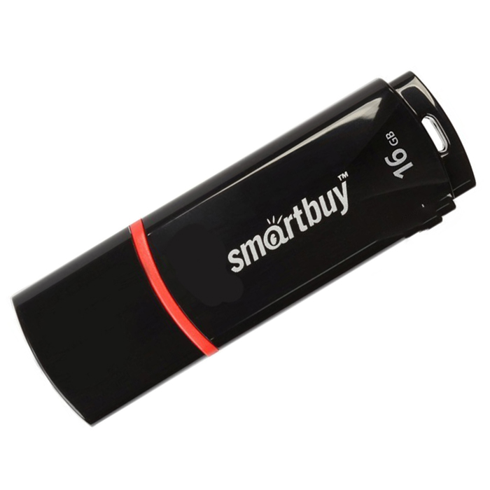 Память USB2.0 FlashDrive 16GB Smartbuy Crown, черный