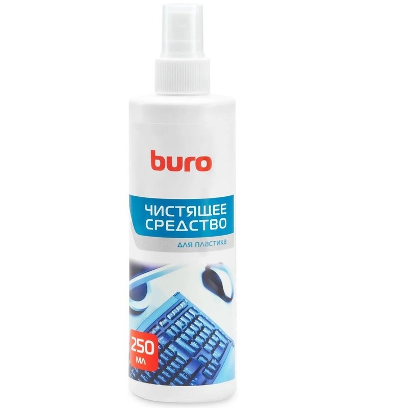 Спрей д/чистки пластика Buro BU-Ssurface 250мл