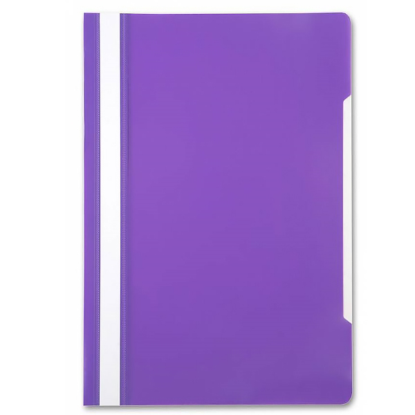 Папка-скоросшиватель с прозрачным верхом, фиолетовая — Абсолют