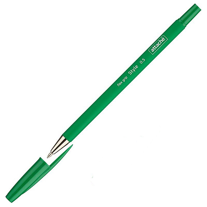 Ручка шариковая  Attache "Style",  0,5мм., зеленая — Абсолют