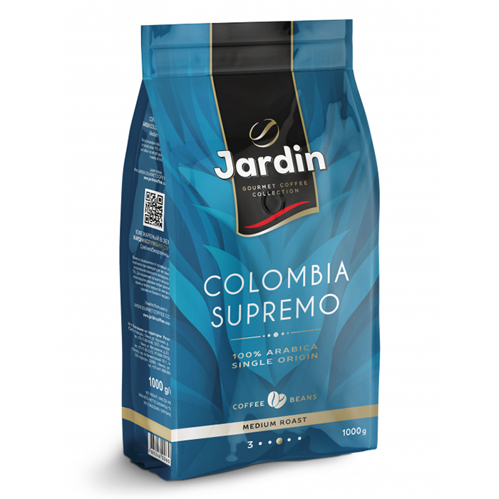 Кофе зерновой Jardin "Colombia Supremo" 1кг. — Абсолют