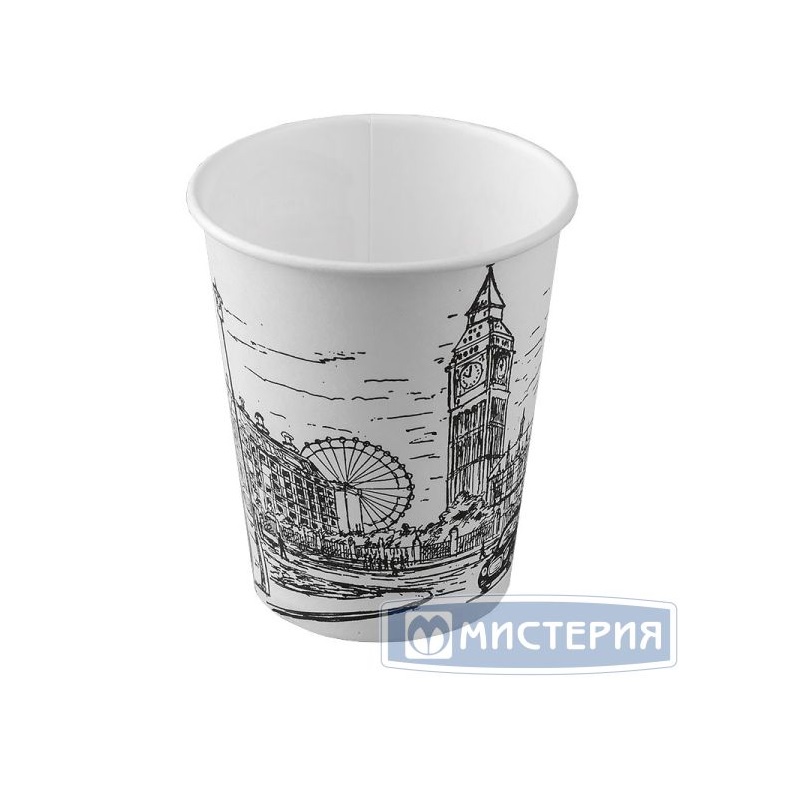 М/Стакан бумажный (0,25) (50шт.) диз. ГОРОДА