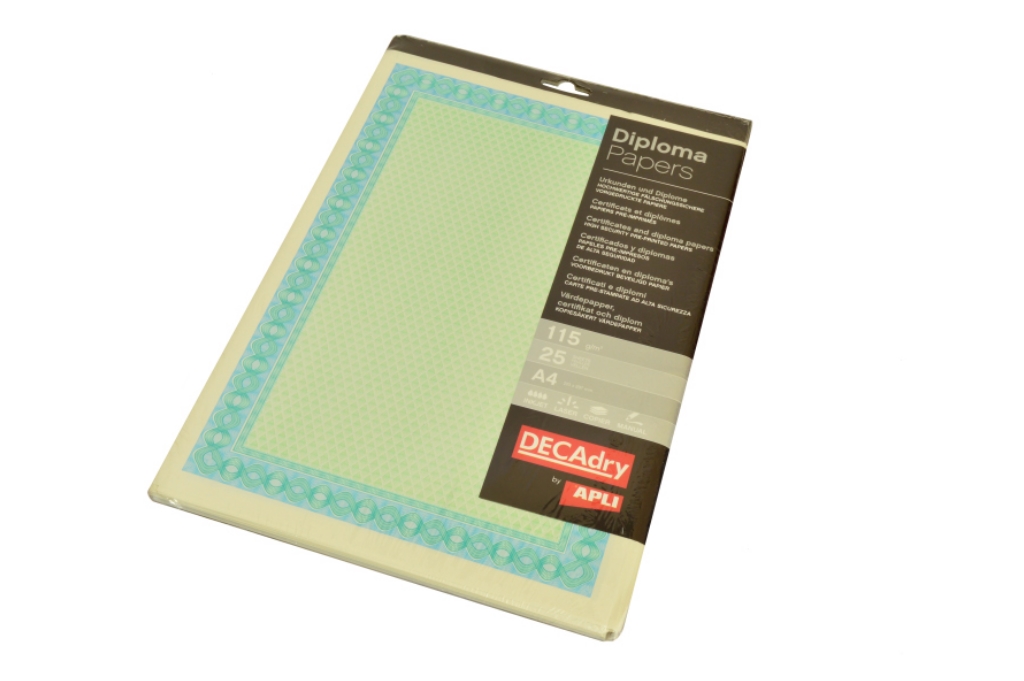 Бумага Decadry PC Paper Certific, 115гр., син.рамка, 25л.