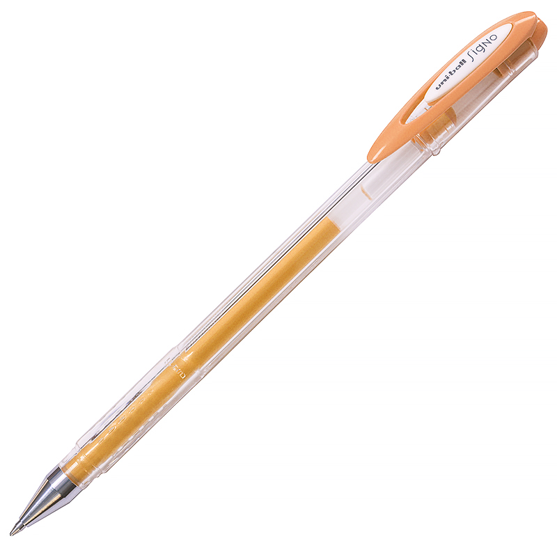 Ручка гелевая "Uni-Ball Signo" 0,7 мм, оранжевая — Абсолют