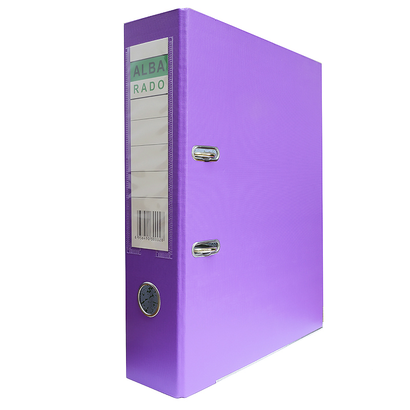 Папка-регистратор "ALBA RADO" 50мм., А4, PVC/бумага, фиолетовый — Абсолют