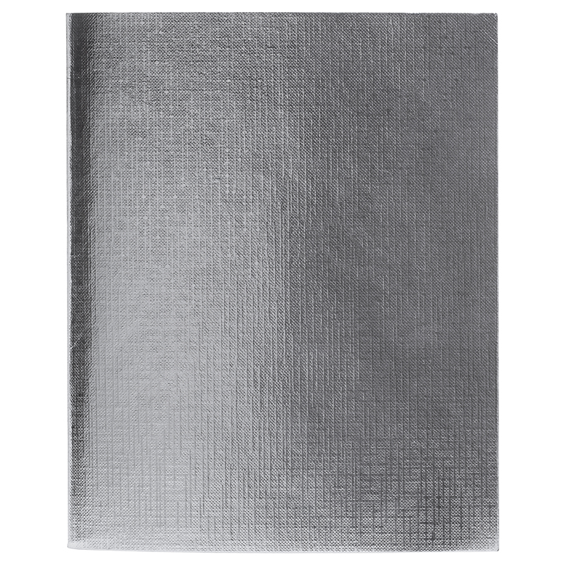 Тетрадь А5 Хатбер "Metallic", 96л., клетка, скоба, цвет - серебро — Абсолют