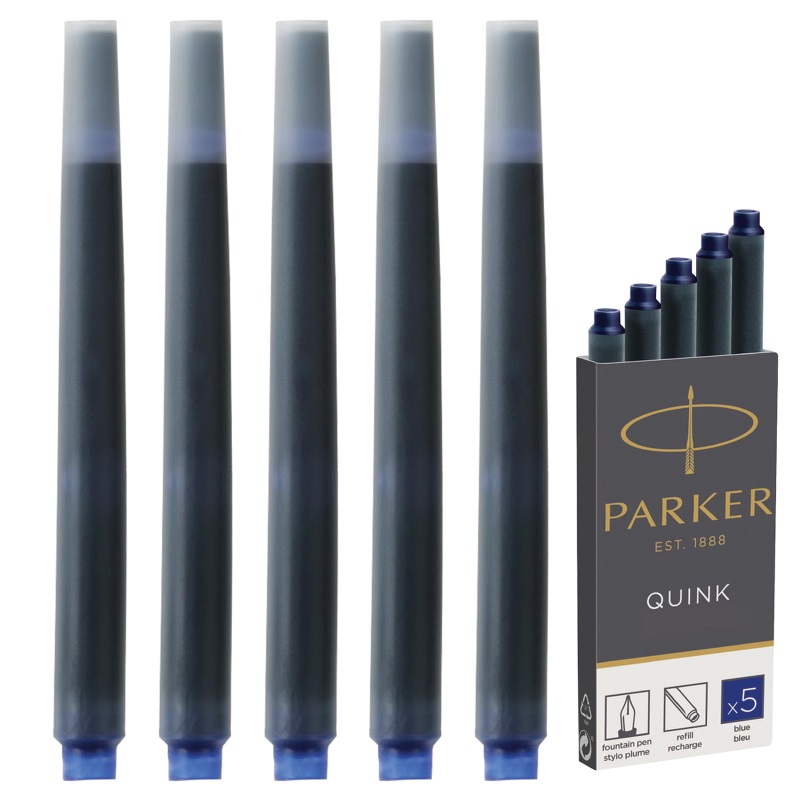 Картридж д/перьевой ручки Parker(7.45 мм), синий, (5штук)